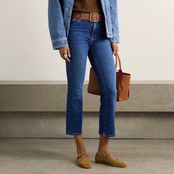 FRAME Reboot Crop stretch high-rise bootcut jeans Size 27 NWT - Picture 2 of 8